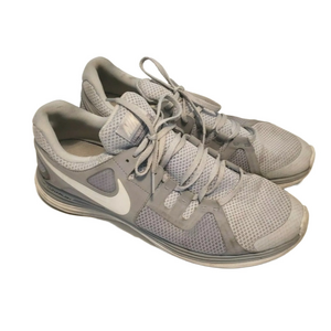Nike Lunarlon Lunar Flash Athletic Shoes Gray White Mens 13